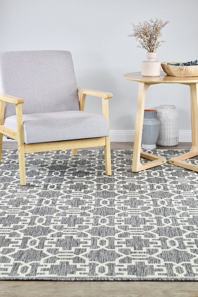 Alaska Indoor Outdoor 08 Grey Cream Rug