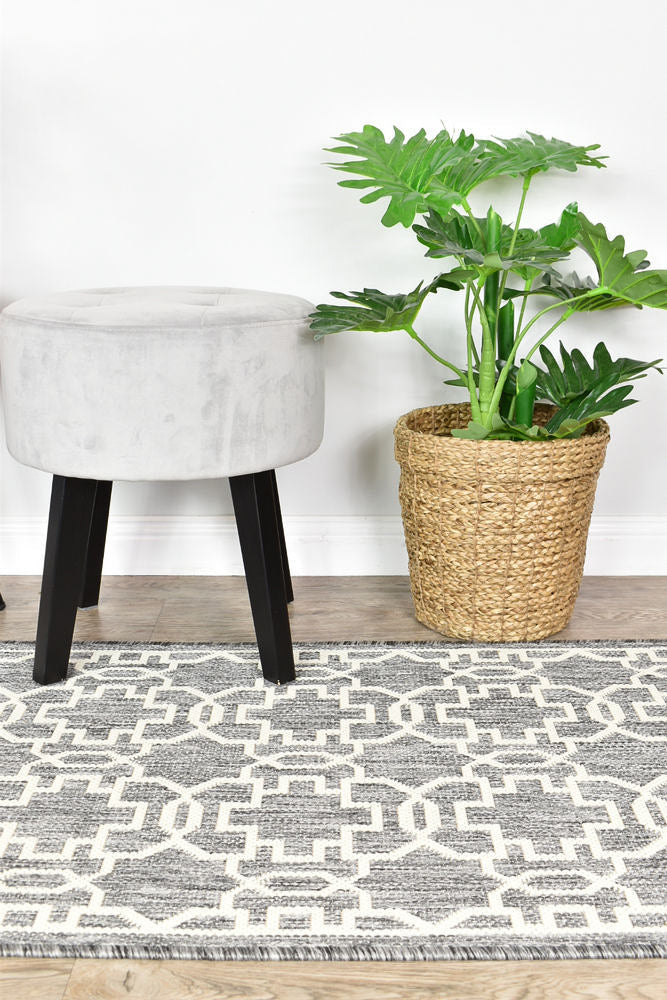 Alaska Indoor Outdoor 08 Grey Cream Rug