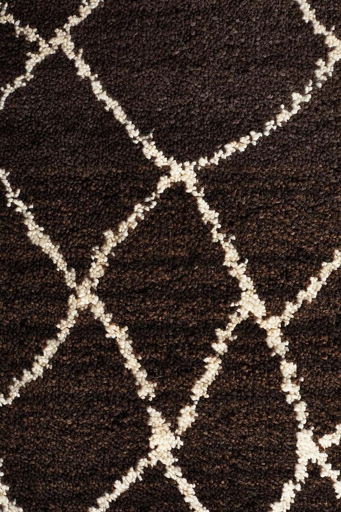 Moroccon Style Web Design Chocolate Rug