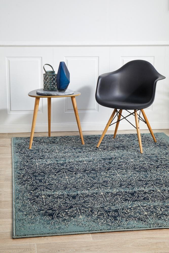 Oxford Mayfair Edge Denim Rug