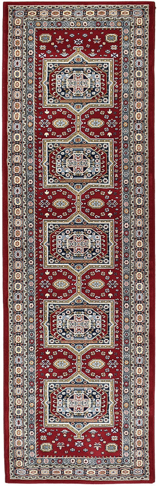 Zeus Red Medallion Rug