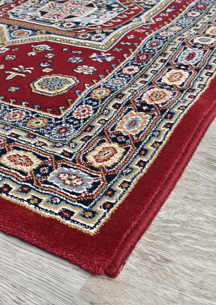 Zeus Red Medallion Rug