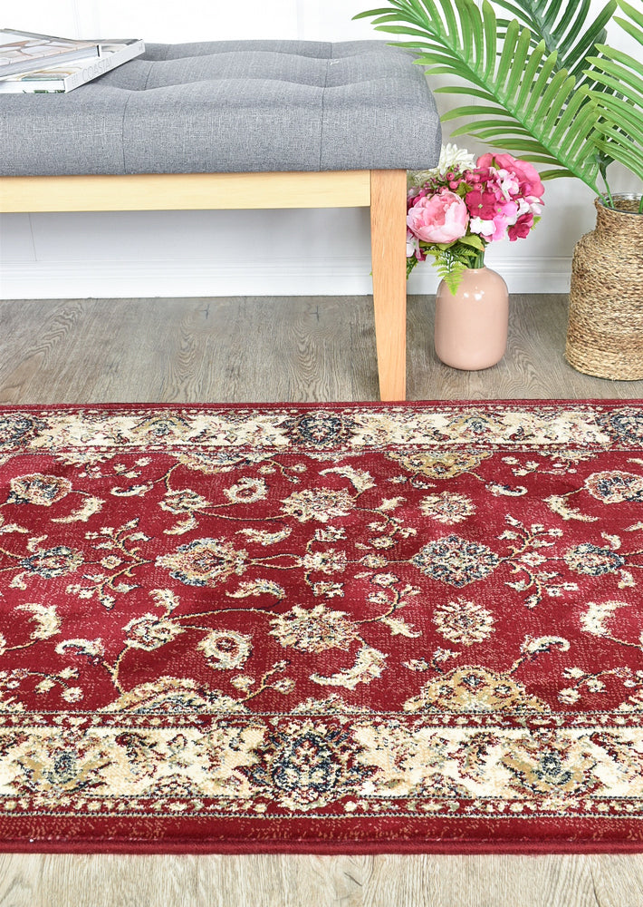 Zeus Red 64 Traditional Rug