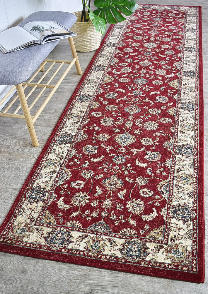 Zeus Red 64 Traditional Rug