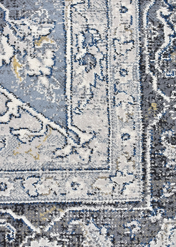 Zeus Blue Medallion Rug