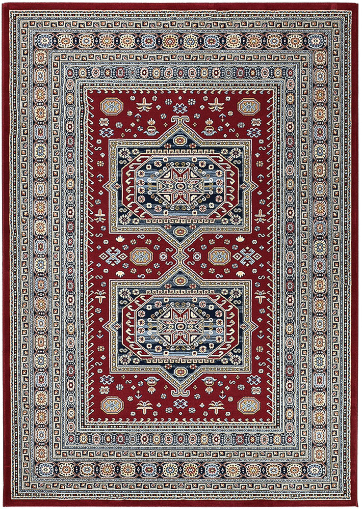 Zeus Red Medallion Rug