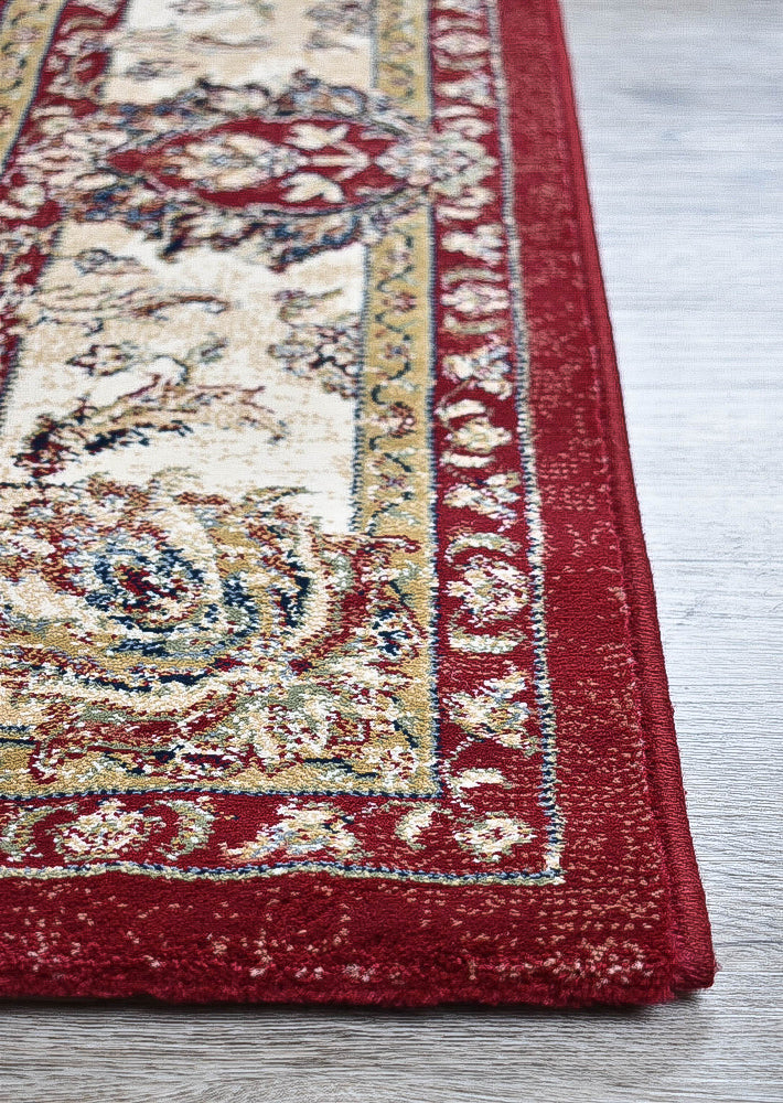 Zeus Red 64 Traditional Rug