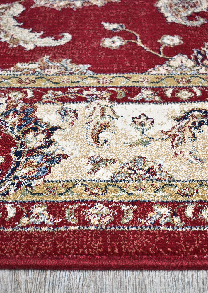 Zeus Red 64 Traditional Rug