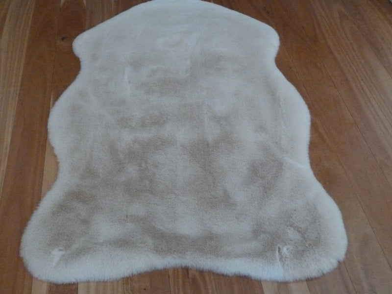 Gris Sheepskin look Ultra Soft Faux Fur Luxurious Modern Rug Floor Mat