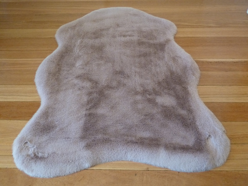 Coral Sheepskin look Ultra Soft Faux Fur Luxurious Modern Rug Floor Mat