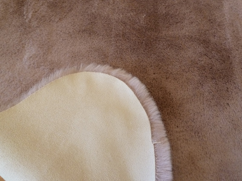 Coral Sheepskin look Ultra Soft Faux Fur Luxurious Modern Rug Floor Mat