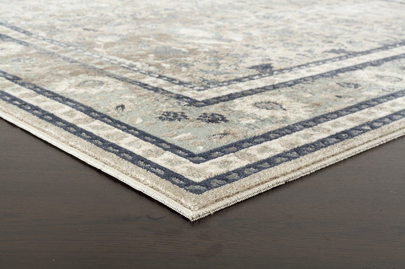 Providence Rim Traditional Beige Rug