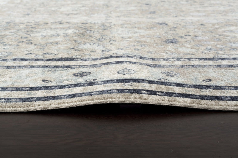 Providence Rim Traditional Beige Rug