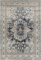 Providence Brushed Traditional Blue Rug