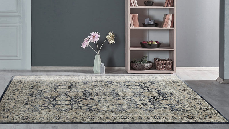 Providence Balance Traditional Blue Rug