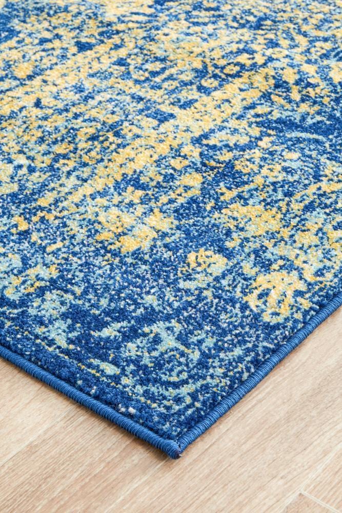 Radiance 411 Royal Blue Runner Rug