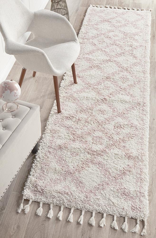 Saffron 33 Pink Runner Rug