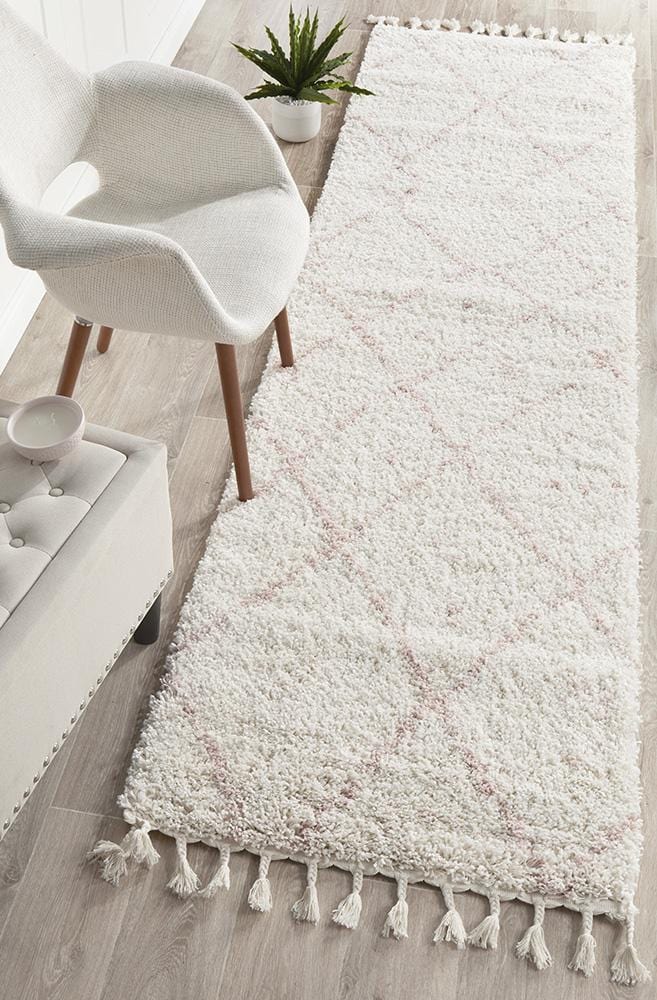 Saffron 44 Pink Runner Rug