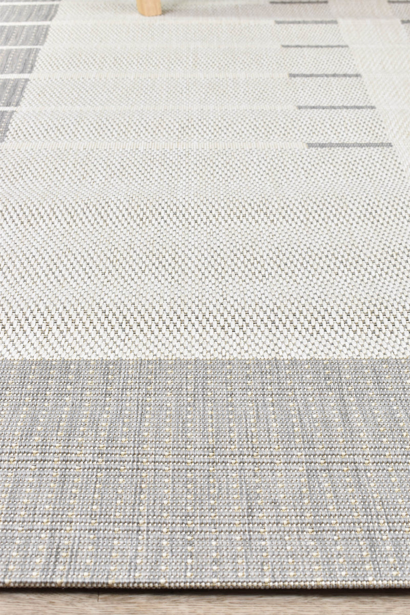 Samba Silver Cream Outdoor Rug