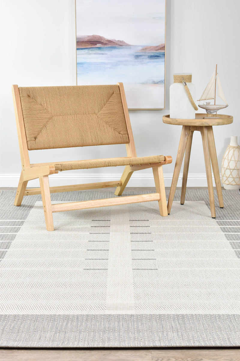 Samba Silver Cream Outdoor Rug