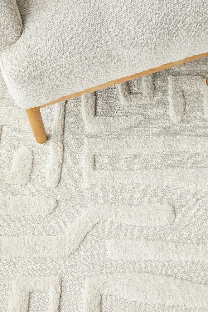 Serenade Arlo White Rug