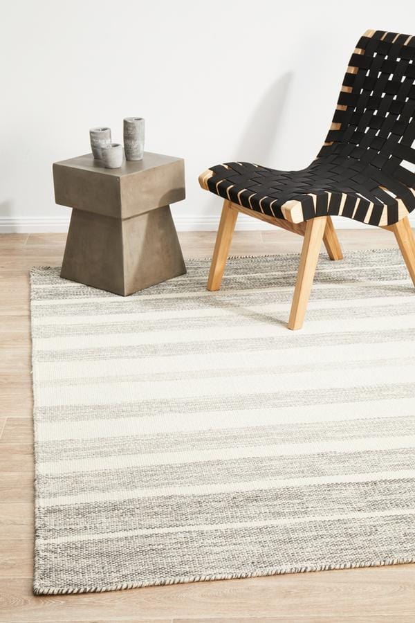 Helsinki Grey Flatweave Rug