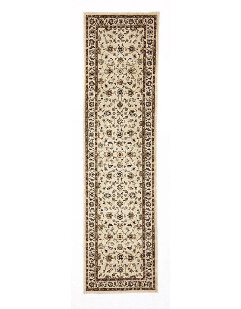 Sydney Collection Classic Rug Ivory With Ivory Border