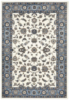 Sydney Collection Classic Rug White With Blue Border