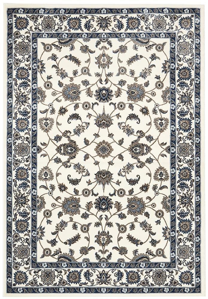 Sydney Collection Classic Rug White With White Border