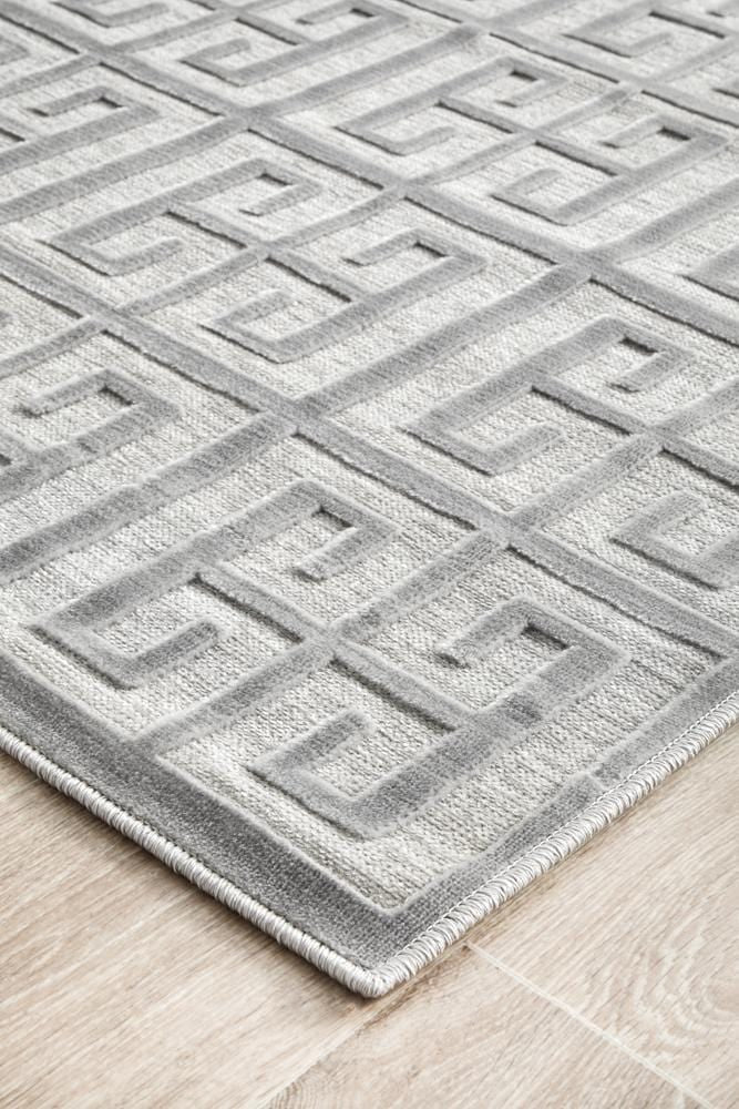 York Brenda Silver Runner Rug