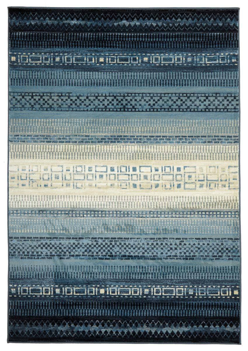 Calypso-One Tribe Navy Modern Rug