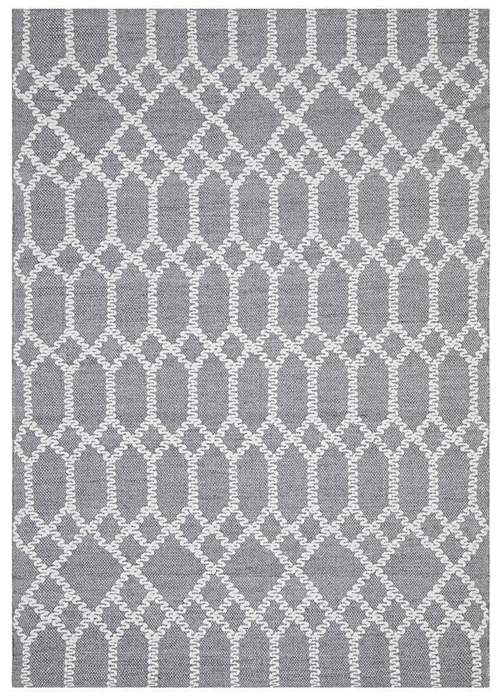 Hudson-Krisha Tribal Trellis Rug Rustic Blue