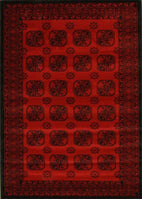 Istanbul-Classic Afghan Design Rug Red