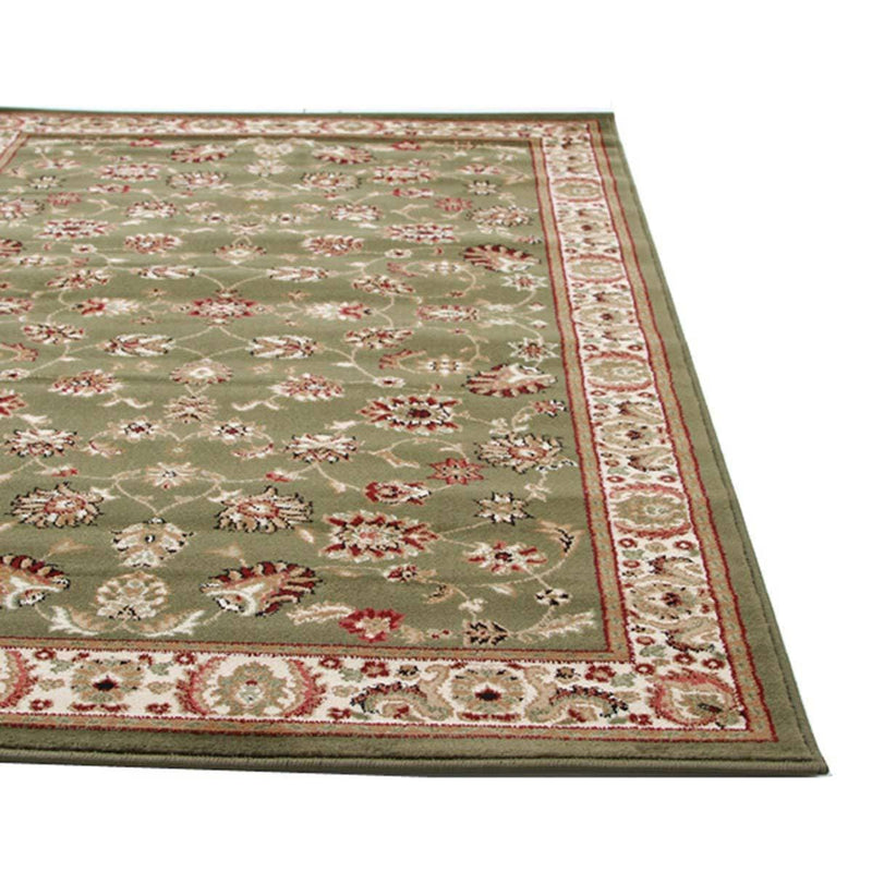 Istanbul-Traditional Floral Design Rug Green
