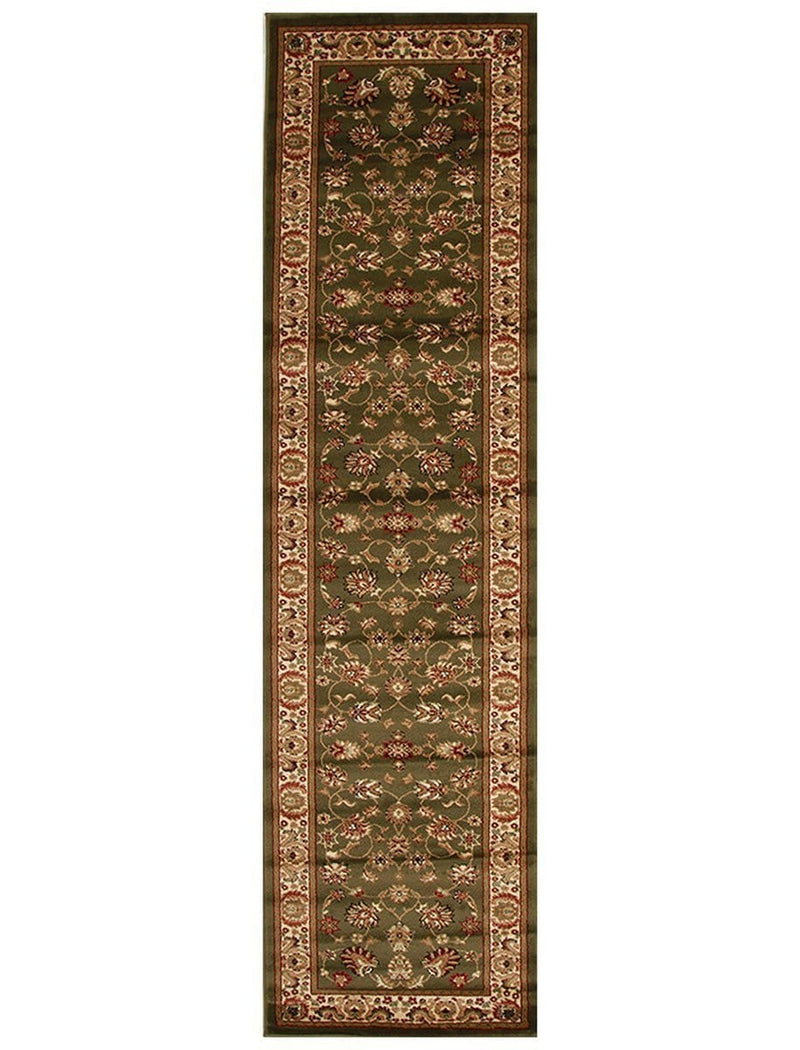 Istanbul-Traditional Floral Design Rug Green