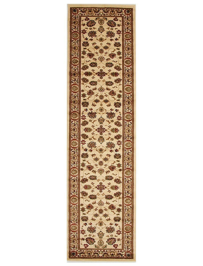Istanbul-Traditional Floral Design Rug Ivory