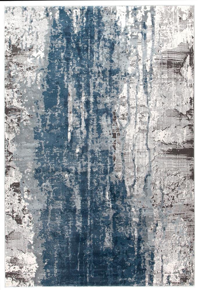 Kendra-Kendra Roxana Distressed Timeless Rug Blue Grey White