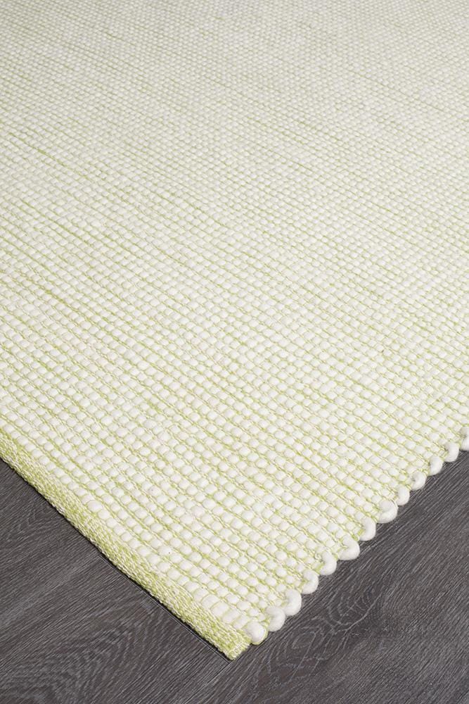 Loft-Loft Stunning Wool Pistachio Rug