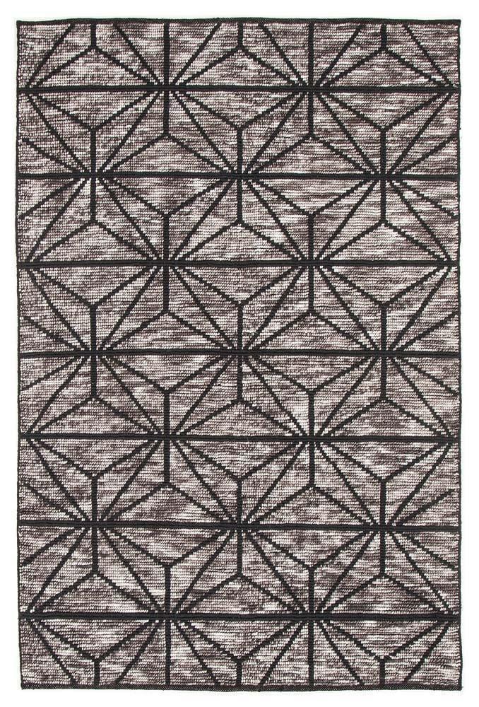 Miller-Rhythm Motif Charcoal Rug