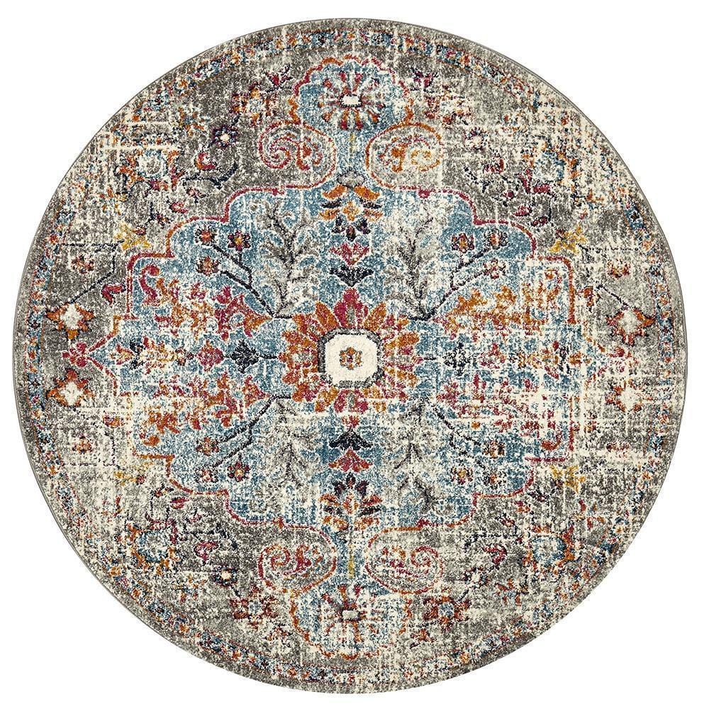 Museum-Museum Huxley Multi Coloured Round Rug