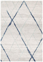 Oasis-Oasis Noah White Blue Contemporary Rug