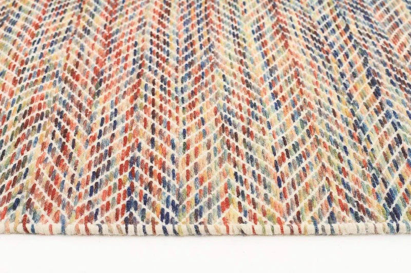 Skandi-Roland Herringbone Multi Coloured Rug