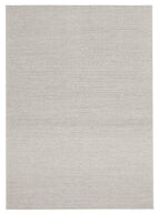 Studio-Oskar Felted Wool Striped Rug Grey White