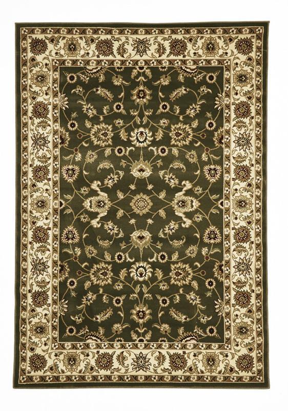 Sydney-Classic Rug Green with Ivory Border-RUG HOME