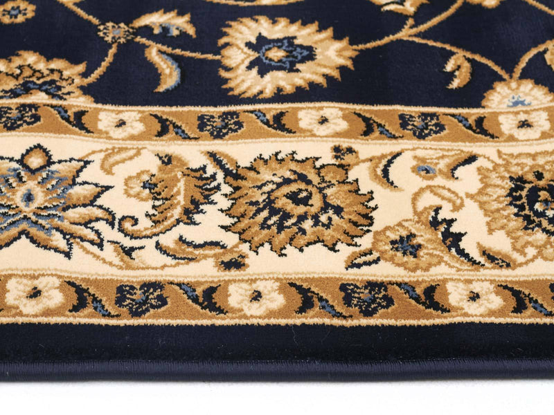 Sydney-Classic Rug Navy with Ivory Border-RUG HOME