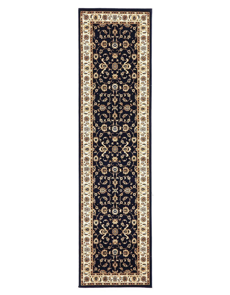 Sydney-Classic Rug Navy with Ivory Border-RUG HOME