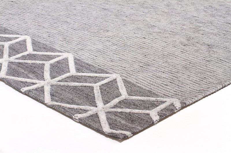 Visions-Winter Grey Pulse Modern Rug